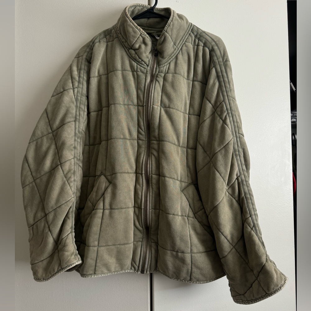 Free People Dolman Quilted Knit Jacket